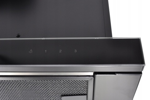 Okap kuchenny teleskopowy Maan Corona Bis Touch 60 635m3 Czarny Szkło Cichy