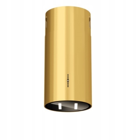 Okap kuchenny wyspowy MAAN Malwa Złoty Połysk Tuba 39cm LED Premium Line