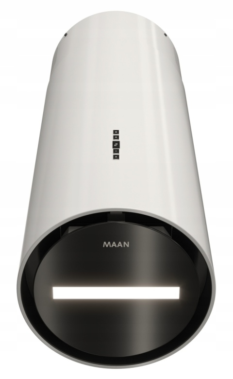 Okap kuchenny wyspowy tuba Maan MALWA 31 biały Premium Line