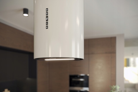 Okap kuchenny wyspowy tuba Maan MALWA 31 biały Premium Line