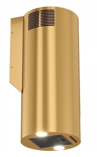 Okap przyścienny TUBA MAAN Elba WPB731 Złoty Połysk LED Cichy Kuchenny