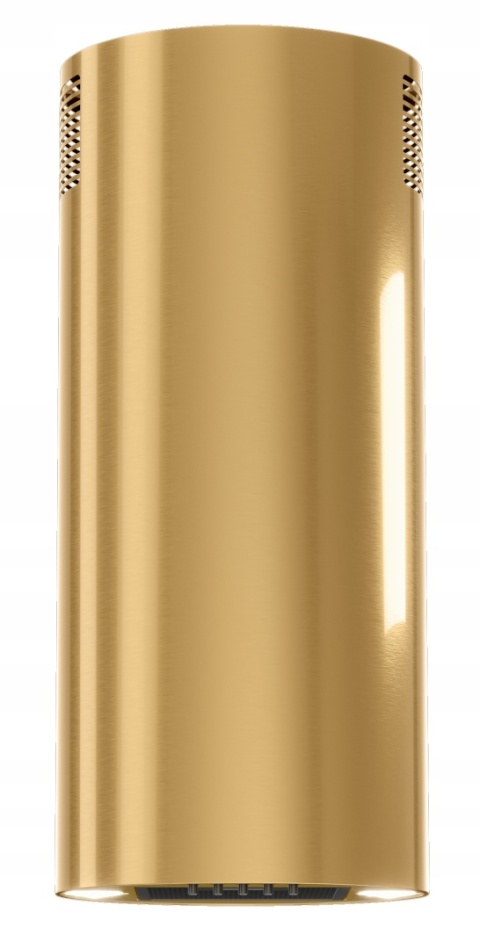 Okap przyścienny TUBA MAAN Elba WPB731 Złoty Połysk LED Cichy Kuchenny