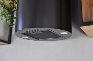 Okap przyścienny Tuba MAAN Elba WPB731 czarny LED kuchenny Cichy Wydajny