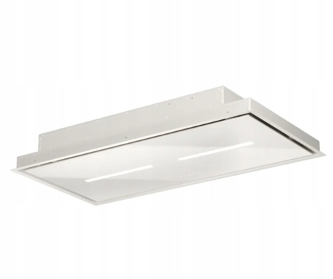 Okap sufitowy Prime 2 biały + Motorblok GPE 850 Maan premium Line