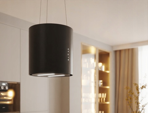 Okap wyspowy 39cm czarny MAAN Malwa Linki 439 715m3/h