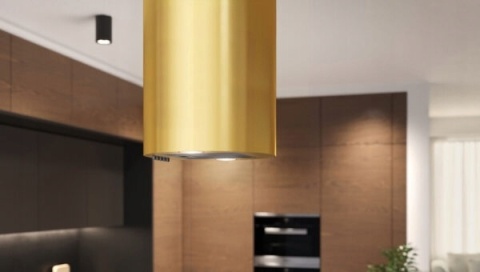 Okap wyspowy Maan Elba 31 PB Złoty Połysk 300m3