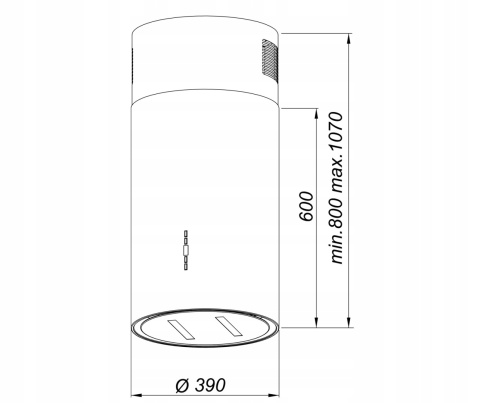 Okap wyspowy Maan Malwa 2 39 miedź