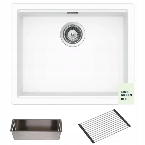 Zestaw KIRUNA N-100 Day CRISTADUR + 629051SH + 629738S - LINIA STUDIO Biały