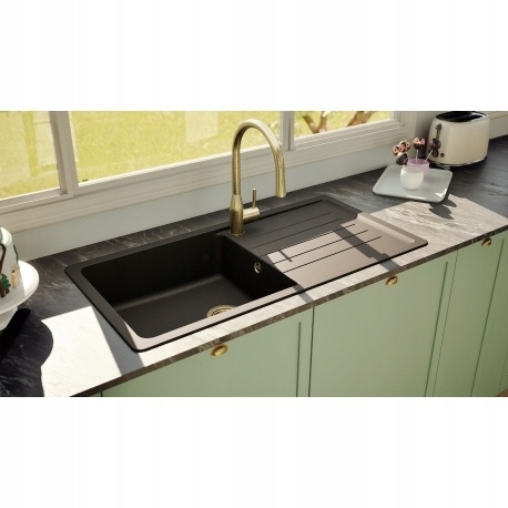 Zlewozmywak Schock CRISTADUR TOLEDO D-100L Magma czarny