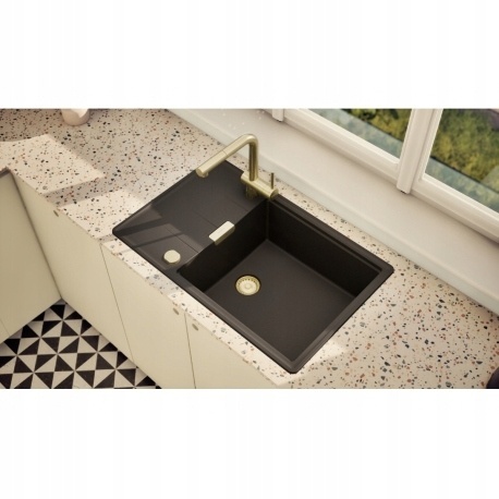 Zlewozmywak granitowy Schock TIA D-100LS Berry CRISTADUR