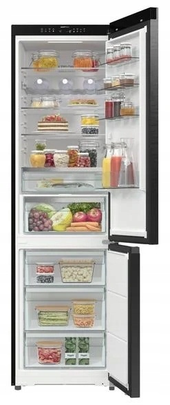 Lodówka Gorenje NRB620E6BX4WFE 413L 203cm NoFrost DO OBUDOWY Wi-Fi Czarna
