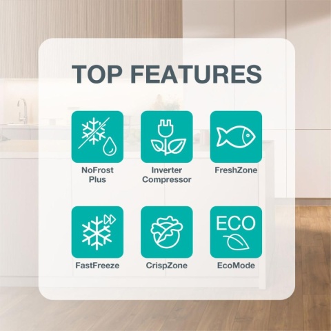 Lodówka Gorenje NRK720CAXL4 70cm NoFrost MultiFlow EcoMode Klasa C Srebrny