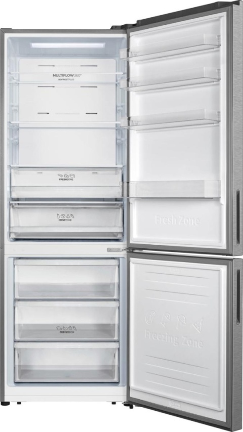 Lodówka Gorenje NRK720CAXL4 70cm NoFrost MultiFlow EcoMode Klasa C Srebrny