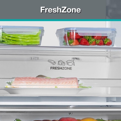 Lodówka Gorenje NRK720CAXL4 70cm NoFrost MultiFlow EcoMode Klasa C Srebrny