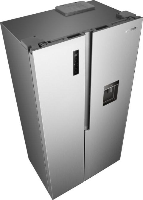 Lodówka Gorenje NRS917E41XWD Side By Side Inverter NoFrost Głębokość 615mm