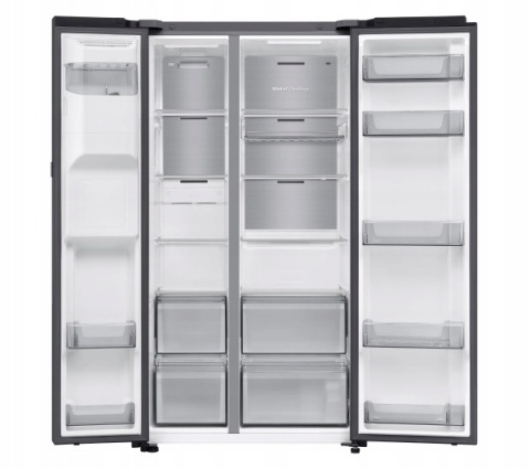Lodówka SBS Samsung RS80F64KEFEO 640L Drzwi Auto Open No Frost LED