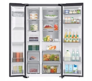 Lodówka Samsung SBS RS70F64KEBEO No Frost 178,6cm Dystrybutor wody Czarny