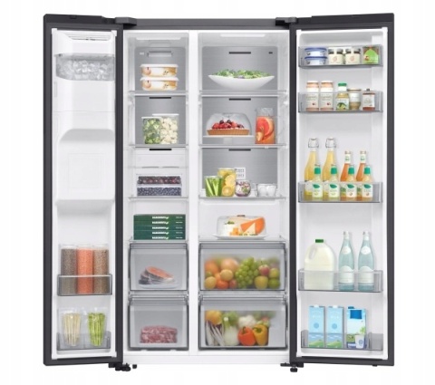 Lodówka Samsung SBS RS70F64KEBEO No Frost 178,6cm Dystrybutor wody Czarny