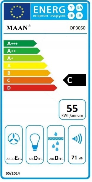 OKAP PODSZAFKOWY 50 CM BIAŁY JUNO MAAN KUCHENNY