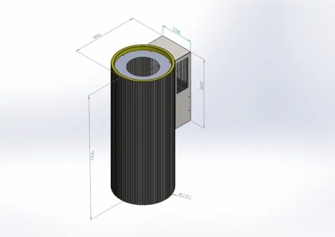 Okap CIARKO DESIGN Monogram Czarny Przyścienny CDP3802C