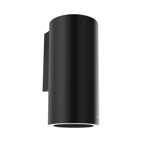 Okap CIARKO DESIGN Tubus Czarny Przyścienny CDP3801C Black Pilot Warm2Cold