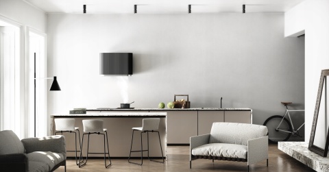 Okap kominowy Ciarko Design Mono Ecru 60cm Wyciąg Oświetlenie LED 165W