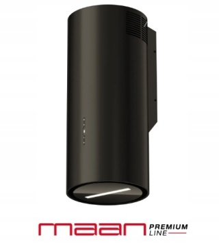 Okap kominowy Maan Malwa W731 czarny Pilot LED Mocny Cichy Tuba