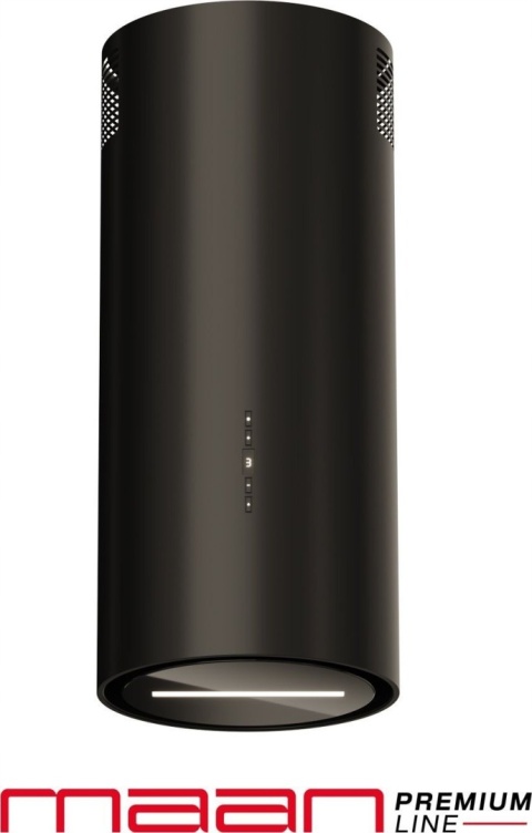 Okap kominowy Maan Malwa W731 czarny Pilot LED Mocny Cichy Tuba