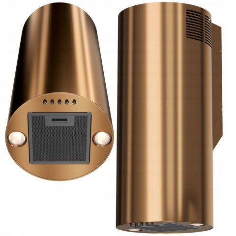 Okap kominowy Maan TUBA ELBA WPB 35 Miedź Połysk