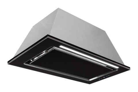 Okap kuchenny do zabudowy 60cm TOFLESZ LINEA Glass Czarny Szkło 850m3/h LED