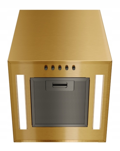 Okap kuchenny kominowy MAAN Ponza Mini WPB 430 Złoty Połysk Przyścienny