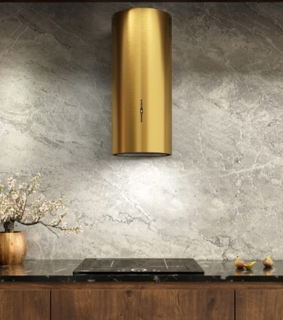 Okap kuchenny kominowy Maan Malwa W731 Złoty Połysk