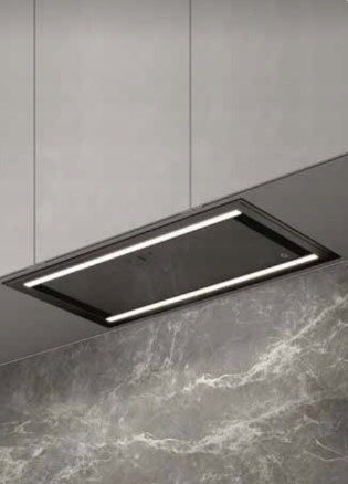 Okap podszafkowy Ciarko Design Duo Black 55 cm 710 m3/h 39-68 dB LED