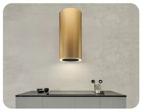 Okap przyścienny Ciarko Design Monogram Gold wysokość 90cm wydajność670m3/h