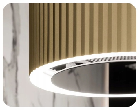 Okap przyścienny Ciarko Design Monogram Gold wysokość 90cm wydajność670m3/h