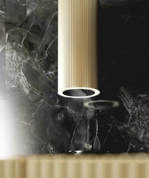 Okap przyścienny Ciarko Design Monogram Gold wysokość 90cm wydajność670m3/h