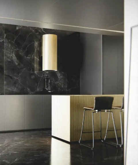 Okap przyścienny Ciarko Design Monogram Gold wysokość 90cm wydajność670m3/h