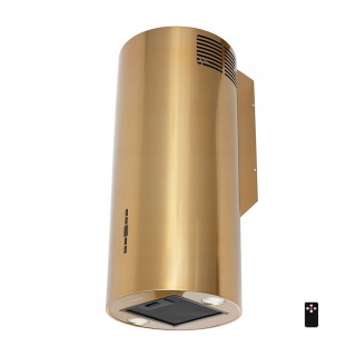 Okap przyścienny Maan TUBA ELBA W 39cm ZŁOTY POŁYSK Pilot