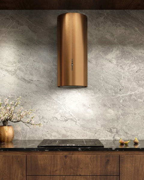 Okap ścienny Maan Malwa W 731 Miedź Połysk LED