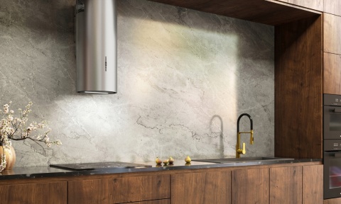 Okap ścienny Maan Malwa W 731 satyna / inox Pilot Led