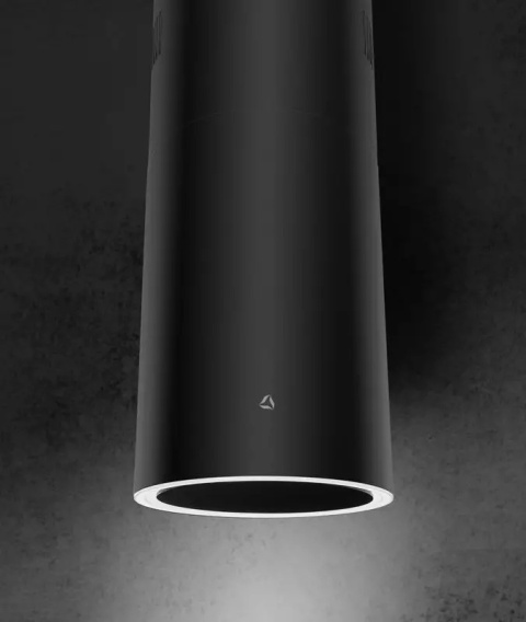 Okap wyspowy Ciarko Design Tubus W Black 160W Oświetlenie LED