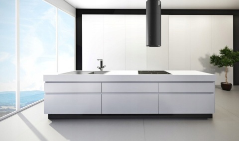 Okap wyspowy Tuba MAAN Elba PB 31 Miedź Połysk LED