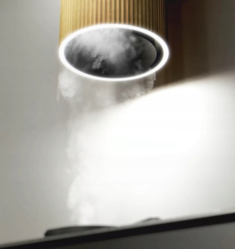 Okap wyspowy tuba złoty CIARKO Design Monogram W sterowany gestem + pilot