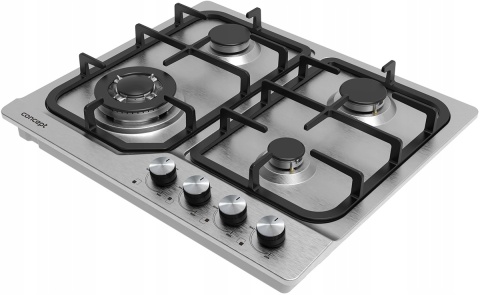 PŁYTA GAZOWA DO ZABUDOWY 60cm CONCEPT SZKŁO 4 PALNIKI ŻELIWNE PDV7460ss