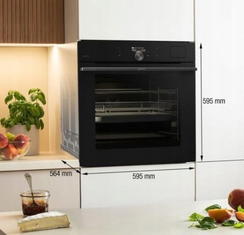 Piekarnik z Generatorem 100% Para Gorenje BFS6148B VisionPlus AirFry Czarny