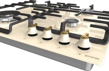 Płyta gazowa Gorenje GW642CLI RETRO 60CM WOK Kość Słoniowa IVORY Żeliwo