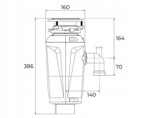 Teka młynek do odpadów TRS 720 115890050