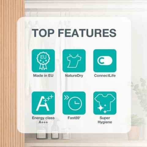 Zestaw Premium Gorenje Pralka WNS94A1AWIFI/PL + Suszarka DNS93/PL