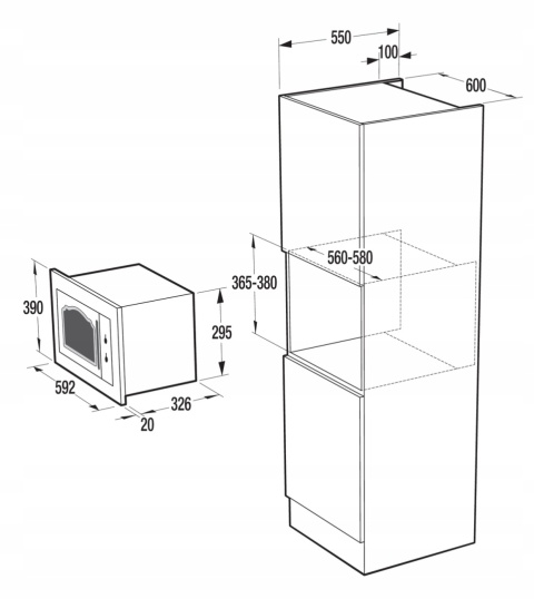 Zestaw RETRO GORENJE BOS67372CLB + BM235CLB Czarny Mat Piekarnik + Mikrofal
