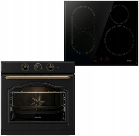 Zestaw RETRO GORENJE BOS67372CLB Prowadnice teleskopowe + GI6421CLBSC